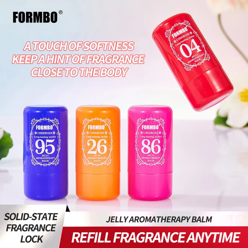 

Jelly Number Solid Fragrance Balm, Long Lasting Fresh Light Scent, Portable Travel Size Deodorant Balm