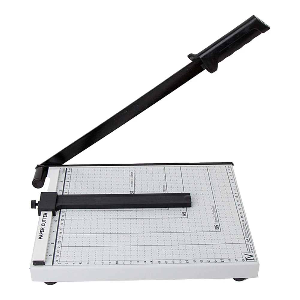 Go! Home Safe Accurate Photo Office Portable Steel Cutter Ruler Paper Trimmer Practical Sharp Blade Easy Operate A4