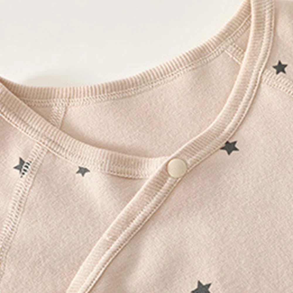 Baby Girl Clothes Newborn Long Sleeve Bodysuits 100% Cotton Star Print Spring Fall Winter Thanksgiving Baby Jumpsuit