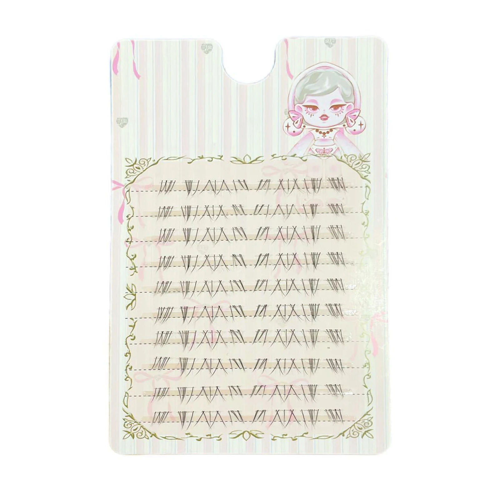 10 صفوف من الرموش الصناعية على طراز المانغا الطبيعية ذاتية اللصق خفيفة الوزن ثعالب سفلية رموش اصطناعية تمديد مكياج عيون مثالي