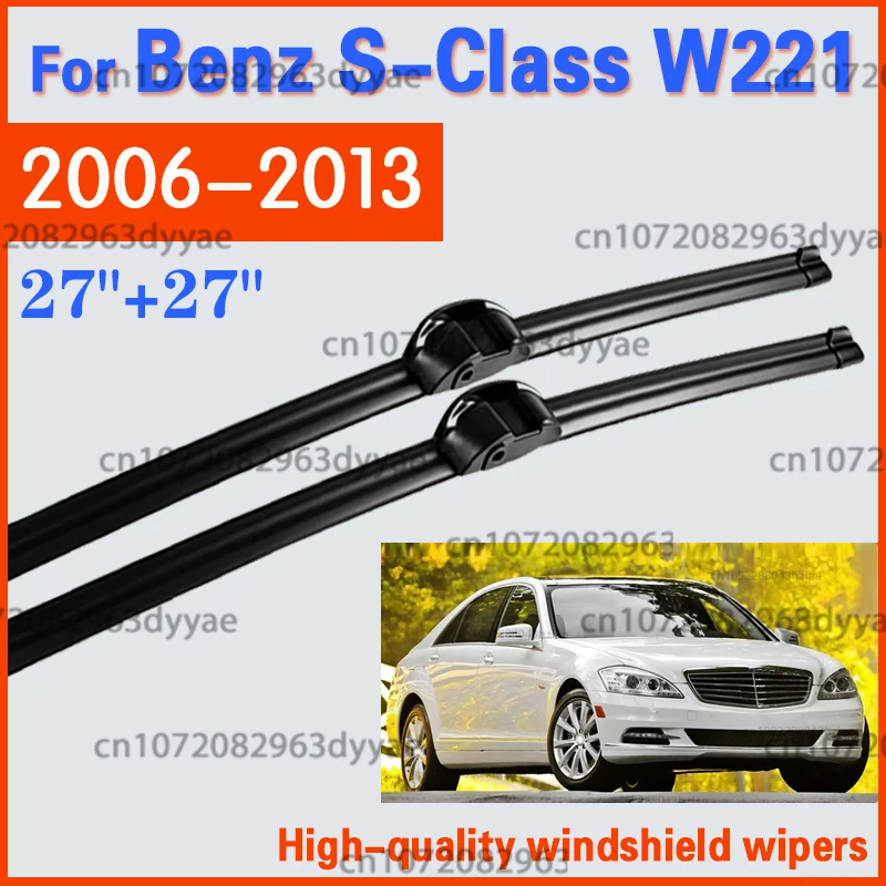 2x Scheibenwischerblätter für Mercedes Benz S-Klasse W221 2006-2013, Frontscheibe, 2007 2008 2009 2010 2011, Windschutzscheiben-Zubehör