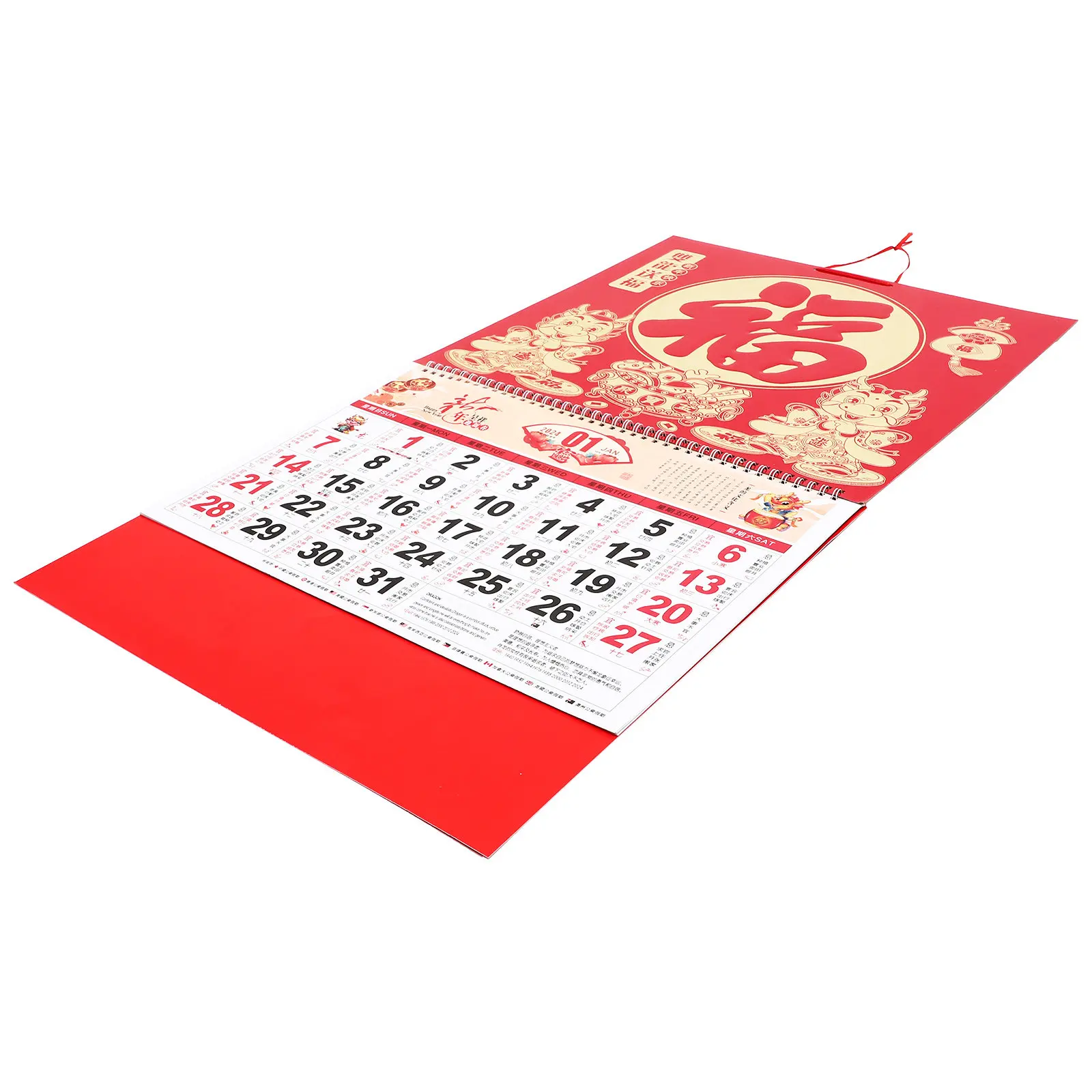 

Chinese Lunar 2024 Hanging Wall Calendar Dragon Year Monthly Planner Traditional Year of Calendars 2024 Wall