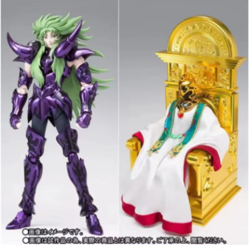 

In stock 100% genuine Bandai action figure Saint Seiya EX Aries Shion robe and former Pope Hades Chapter series model toy gift
