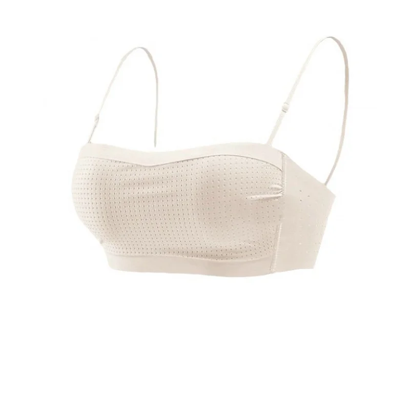 New style strapless strapless invisible beautiful back wrapping breast girl underwear anti-exposure base with chest pad vest