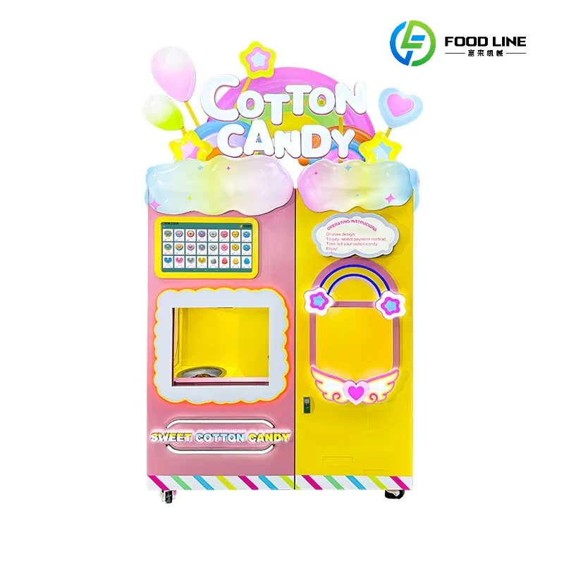 Stylish Design High Efficiency Pink Cotton Candy Machine   commercial Automatic Operation for Fun and Festive Events