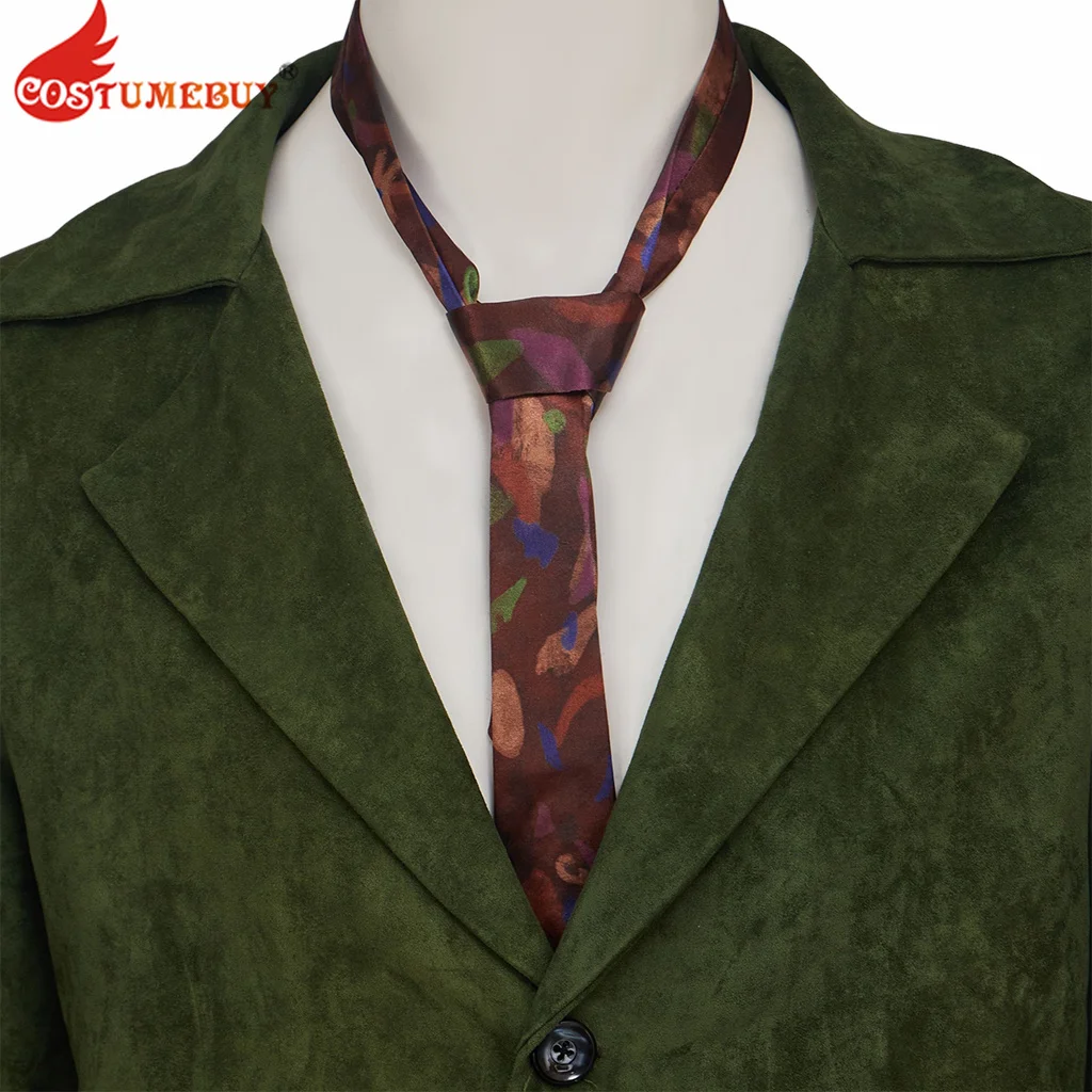 Disco Elysium Cosplay Harrier Du Bois Cosplay Jacket Coat Men\'s Green Disco Blazer Vintage Suit Jacket Top