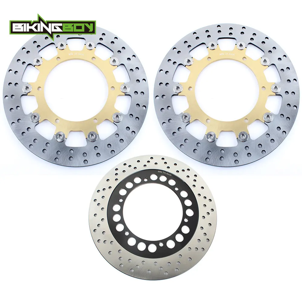 Front Rear Brake Discs Rotors XVS 1100 V-Star Dragstar Classic Silverado Dragstar 04 05 V-Max VMX 1200 93-07 FJR 1300 01 02 03