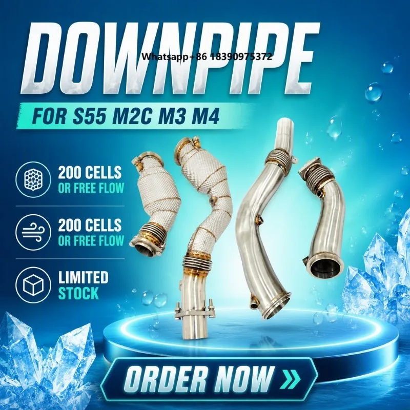 Cells Exhaust Downpipe  Competition  Stainless Exhaust Pipe Header PX