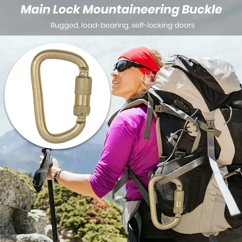 Carabiner Clip Convenient Lightweight Carabiner Buckle Heavy-Duty Quick Link Carabiner Clip Climbing Supplies