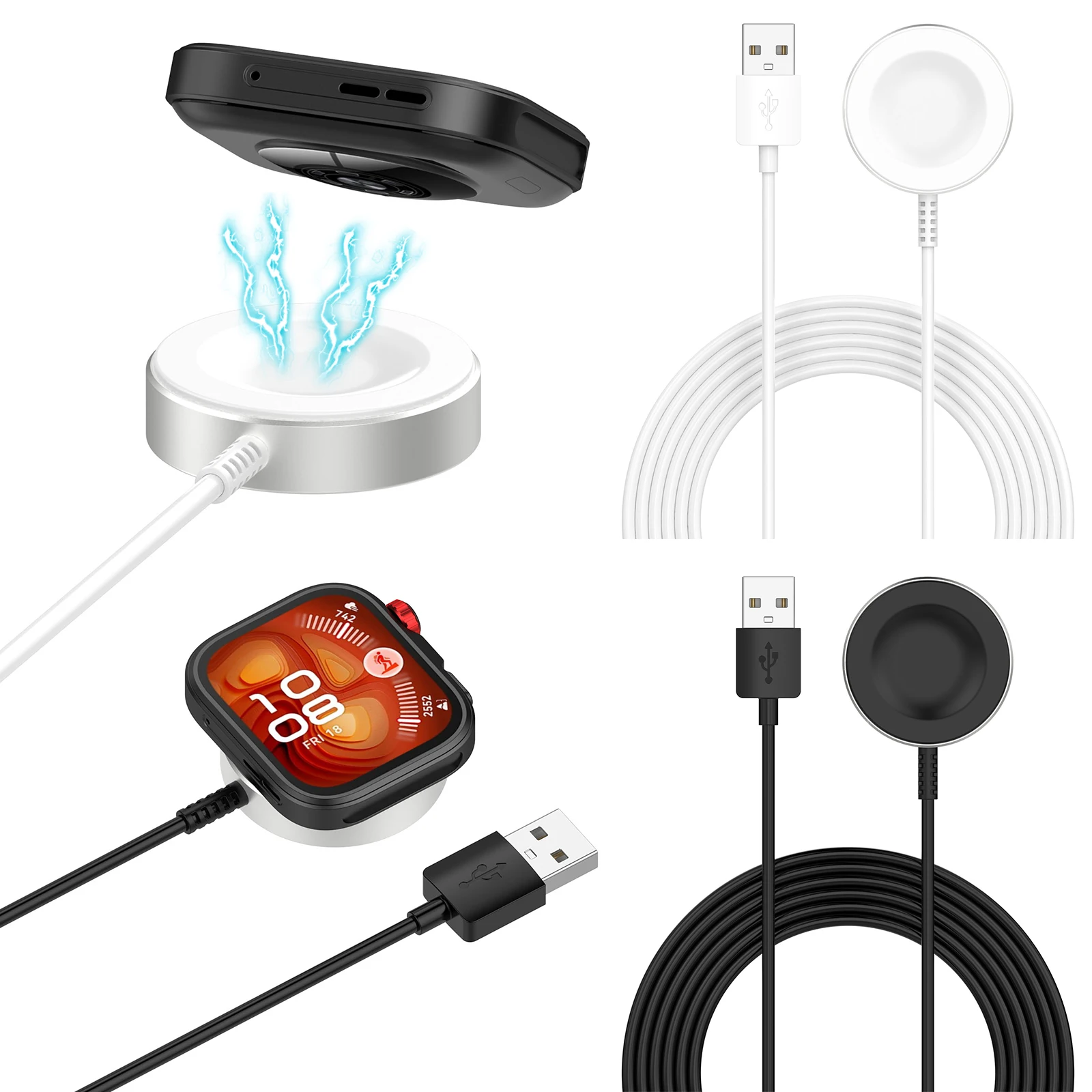 Charging Dock Stand Fit for Huawei Watch GT6/GT5 Serie Replacement Charging Cradle Adapter Dock Integrated Version