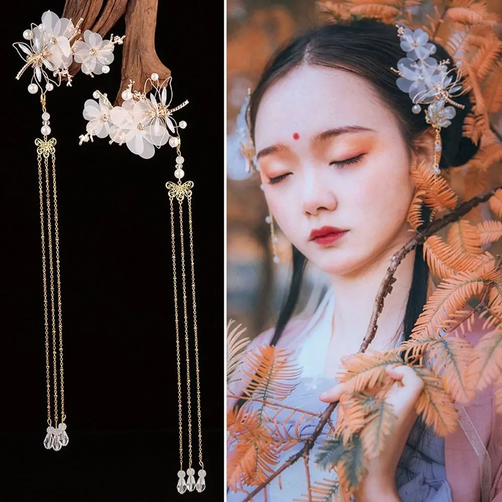

New Alloy Chinese Decorative Hair Clip Butterfly Shaped Multicolor Ancient Hairpins Chinese Style Women's Hair Accessories