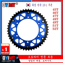 45T - 52T Motorcycle Rear Sprocket For YAMAHA WR125 YZ125 TTR230 WR250 YZ250 WR450 YZ450 WR400 YZ400 WR426 YZ426 WR YZ 400 F L