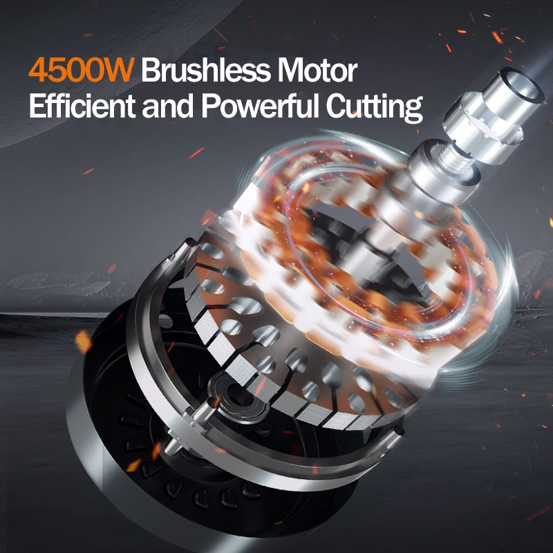 Sega ad anello ad alta frequenza senza spazzole Nuova tagliatrice per pareti in cemento ad alta potenza Tagliatrice per pavimenti per pareti in mattoni rossi di cemento