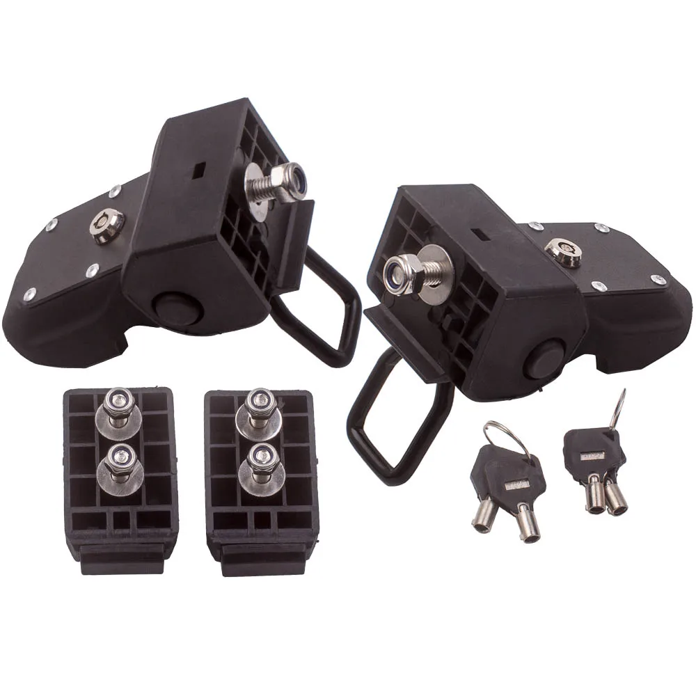 

Hood Lock Latches Buckle Pins Catch With Key Kit 2Pcs for Jeep Wrangler JL 2018