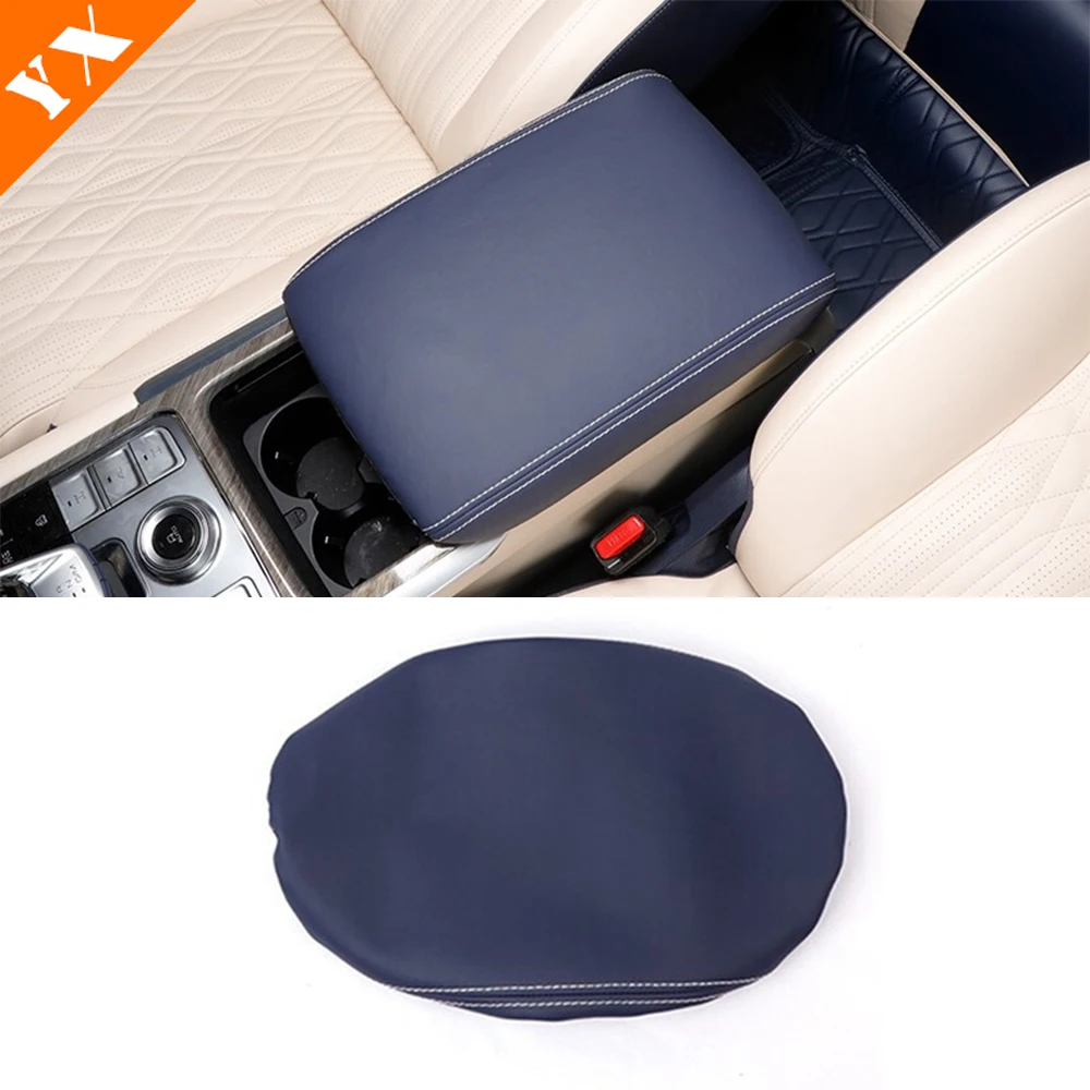 For GWM Tank 500 Great Wall 2022-2023 Flocking/Leather Auto Center Armrest Cover Car Central Control Armrest Box Surface Cover