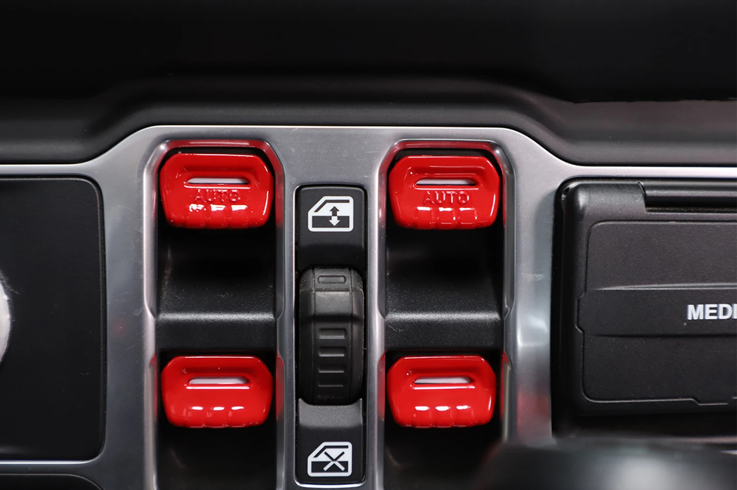 Car Window Control Switch Button Decoration Cover Trim for Jeep Wrangler JL Gladiator JT 2018-2023 Auto Interior Accessories - Image 5