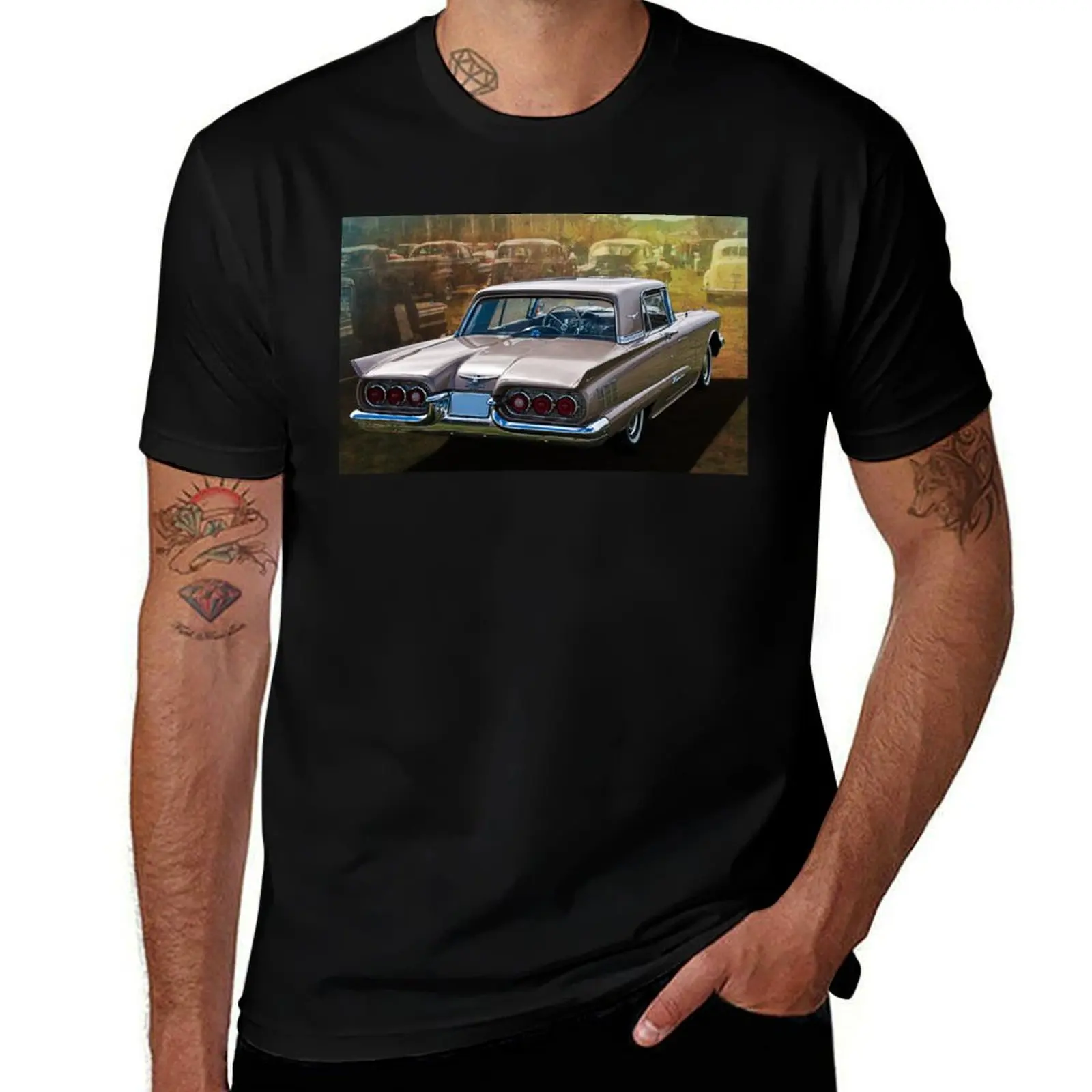 1960 Ford Thunderbird T-Shirt cotton graphic tees football t shirt funny meme t-shirts vintage clothes outfits for men