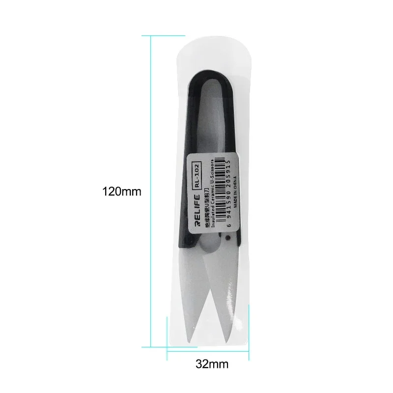 Reinife RL-102 isolierte keramische U-förmige Scherung kein Rost hohe Härte für Telefon Batterie Reparatur Schneiden Batterie Draht und Kabel