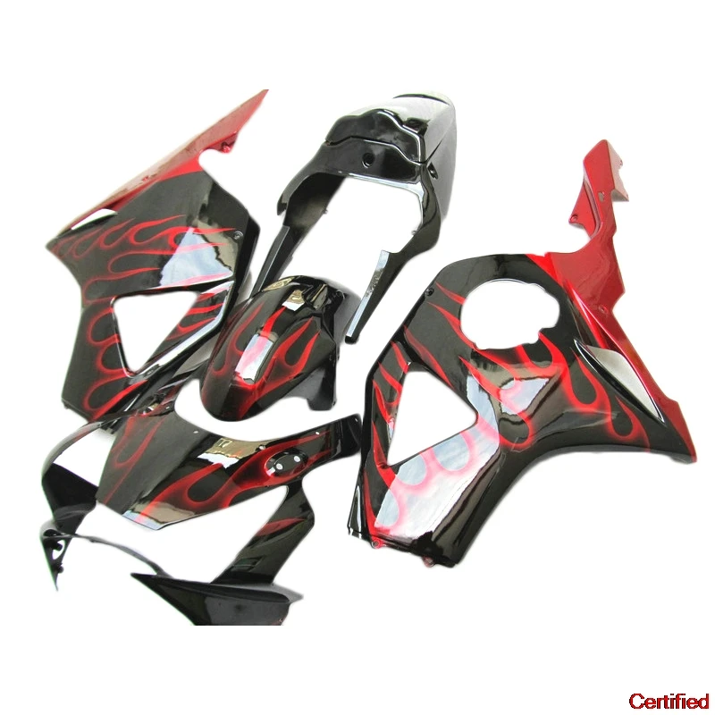 

Новый комплект обтекателей с красным пламенем, подходящий для Honda CBR954RR 02 03, новый обтекатель CBR 954rr 2002 2003, детали кузова мотоцикла KA99