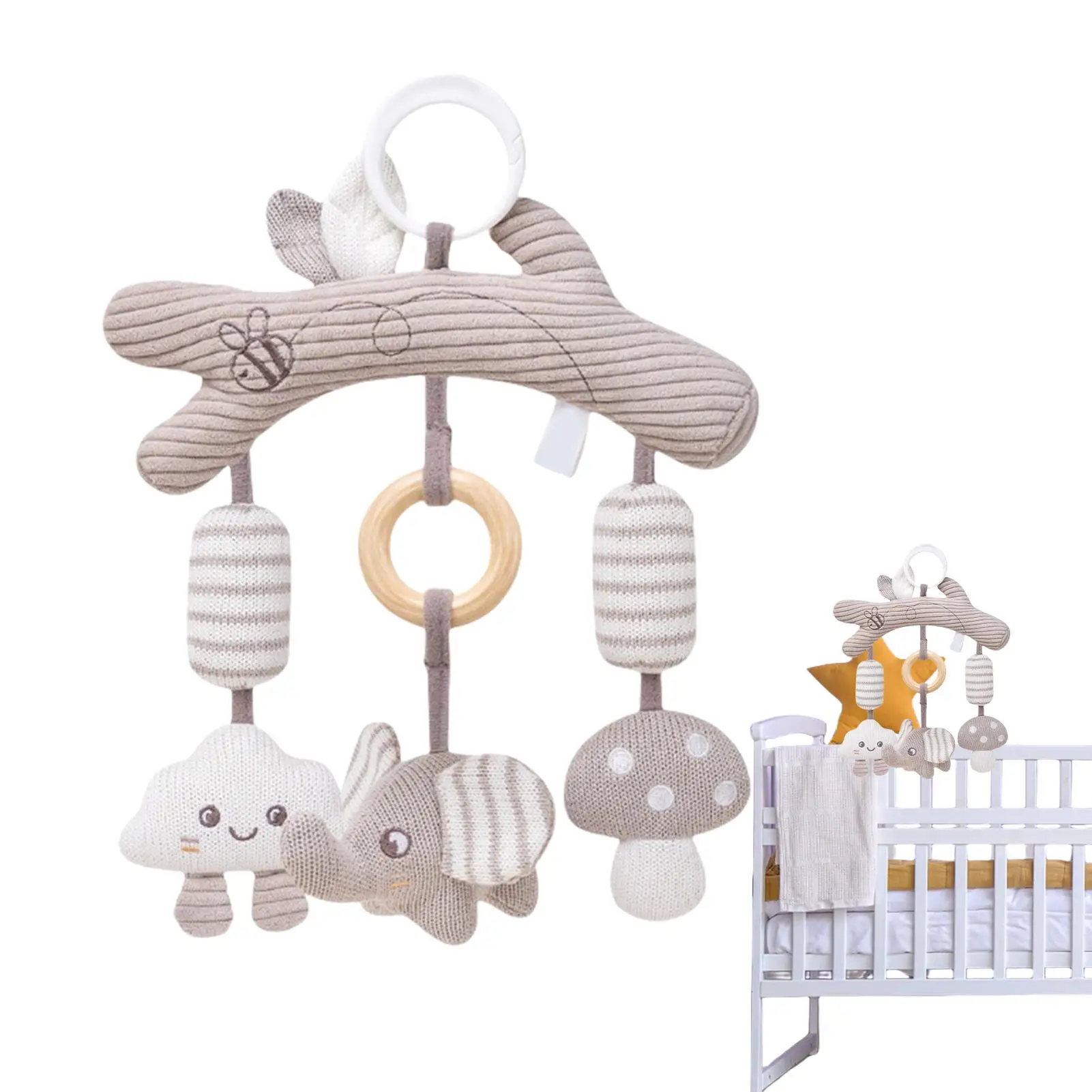 

Baby Car Seat Toy Clip On Stroller Toy Hangable Wind Chime Learning Activities For Boys Girls Cot Crib Outdoor Park Travel