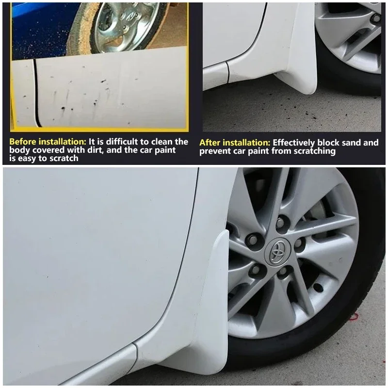 Car Spray Baking MudFlaps For Zeekr 001 2021 2022 2023 2024 Front Rear Paint Mudguards Mud Guard Splash Flaps Fender Accessories