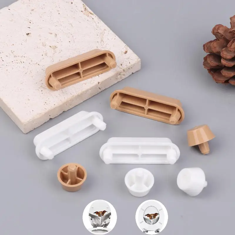 Universal 12PCS Toilet Seat Pad Buffer Shock Absorber Set Protects Porcelain and Reduces Slamming Noise