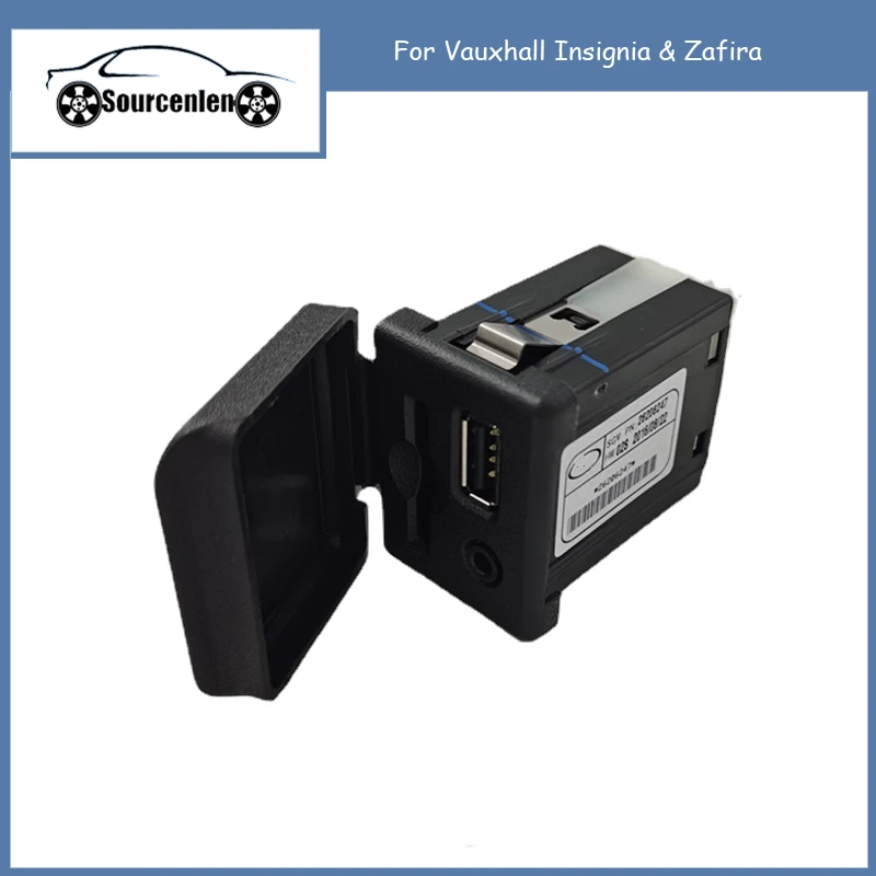 Original New for Vauxhall Insignia & Zafira C USB SD Card + Aux Socket 20868796 26206247 3.5MM LINE-IN CONNECTOR ADAPTER