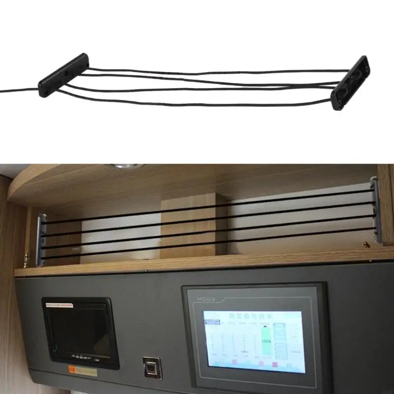 Heavy Duty Bungee Cargo Net Elastic Luggage Net for RVs Interior Cabinet Anti Falling Baffle Mesh Net Bungee Cord