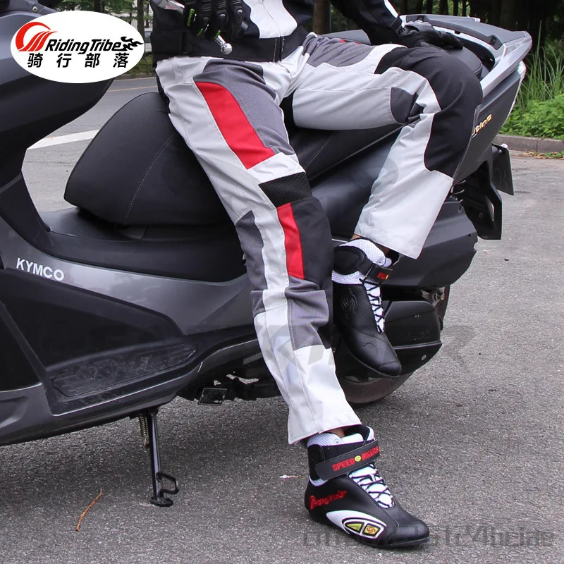 

RidingTribe Summer Motorcycle Riding Pants Men's and Women's Mesh Motorcycle Pants Waterproof and Breathable Racing Pants HP-12