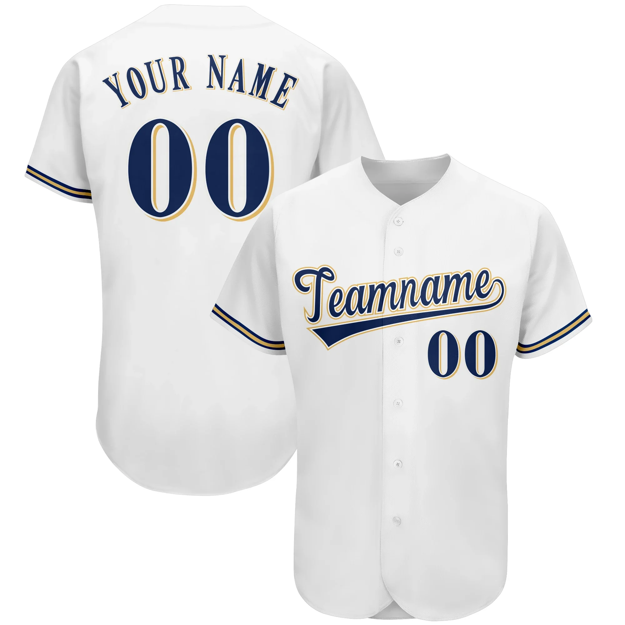 

Custom Baseball Jersey Team Name/Number Print Mesh Breathable Soft Button-down for Men/Women/Youth Outdoors/Indoors Big size