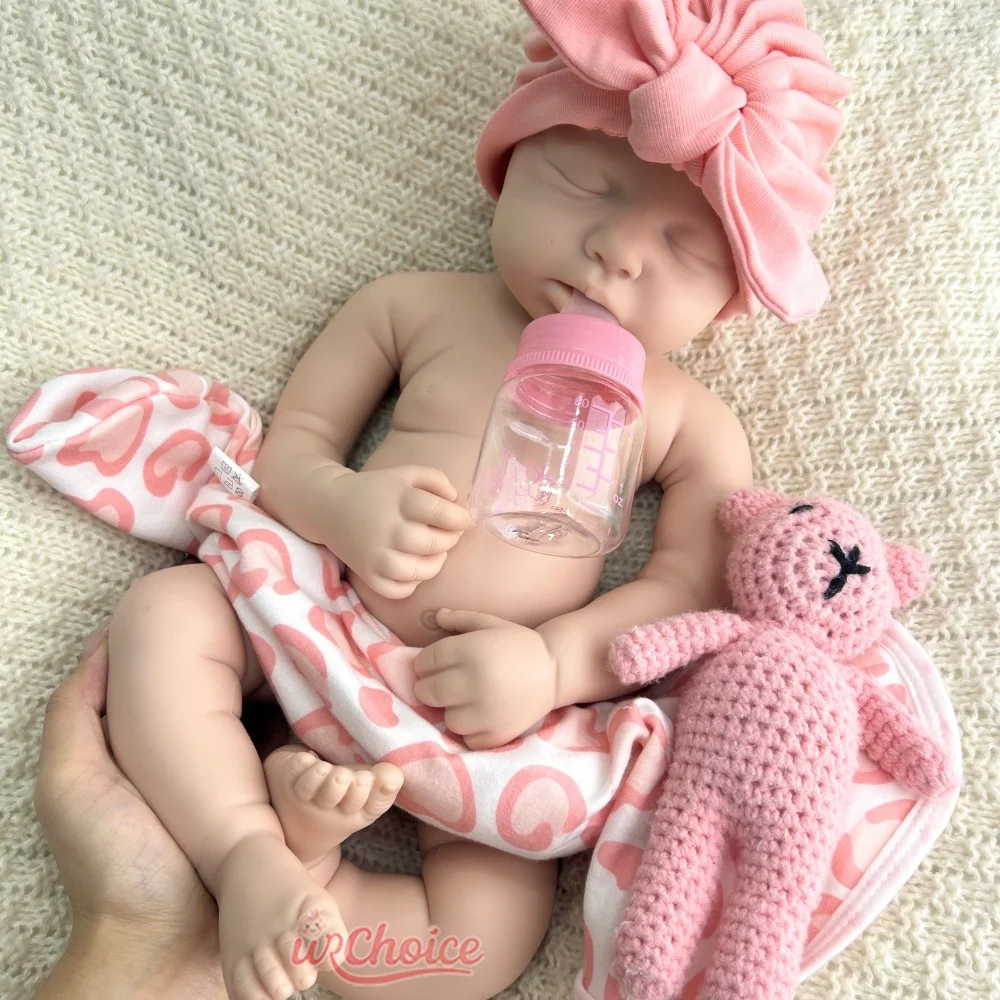 ตุ๊กตาซิลิโคนเหมือนจริง ขนาด 50 ซม. ปากเปิด สำหรับเด็กผู้หญิง/เด็กผู้ชาย รุ่น Loulou ตุ๊กตา Reborn น้ำหนักเท่าเด็กจริง ไม่ได้ลงสี ตุ๊กตาทารกแรกเกิดเนื้อนุ่ม สำหรับนักสะสมและศิลปิน