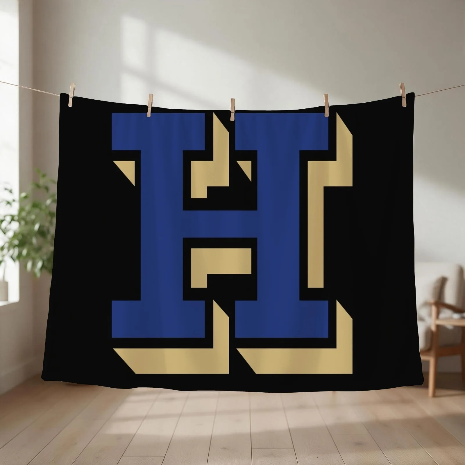 Hamilton College Continentals Throw Blanket Heavy Soft Beds Large Soft Plush Plaid Blankets