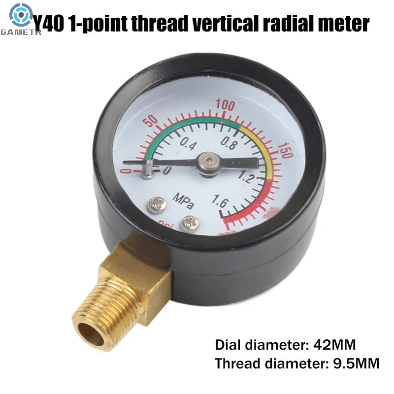 1 قطعة قياس الضغط ضاغط الهواء هوائي السائل الهيدروليكي 0-12Bar/0-170PSI سهلة القراءة أداة قياس الطلب #4