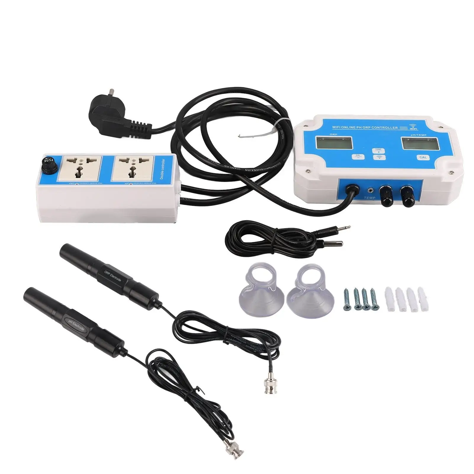 

Wireless WiFi Water Quality Meter - 16x11.5x4cm ABS PH, Temp & ORP with APP Control
