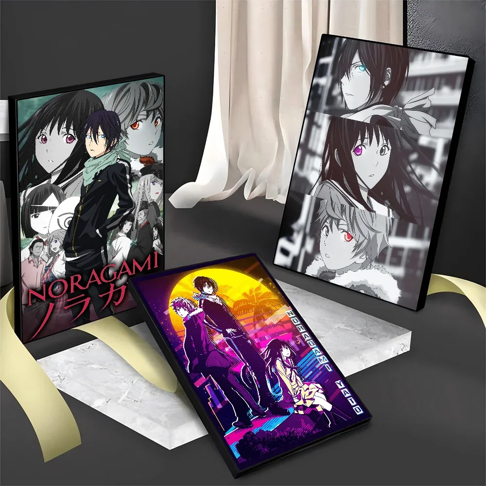 Anime Noragami DIY Sticky Poster Vintage Room Bar Cafe Decor Home Decor