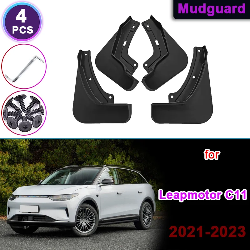 

Аксессуары для Leapmotor C11 2021 2022 2023, автомобильные брызговики, передние и задние брызговики, брызговики для крыльев, автомобильные аксессуары
