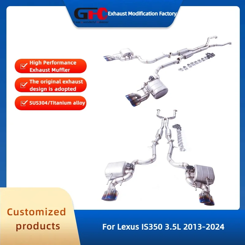 

GFC SUS304 Catback Valvetronic Muffler for Lexus IS350 3.5L 2013-2024 High-Performance Exhaust System Car Accessories