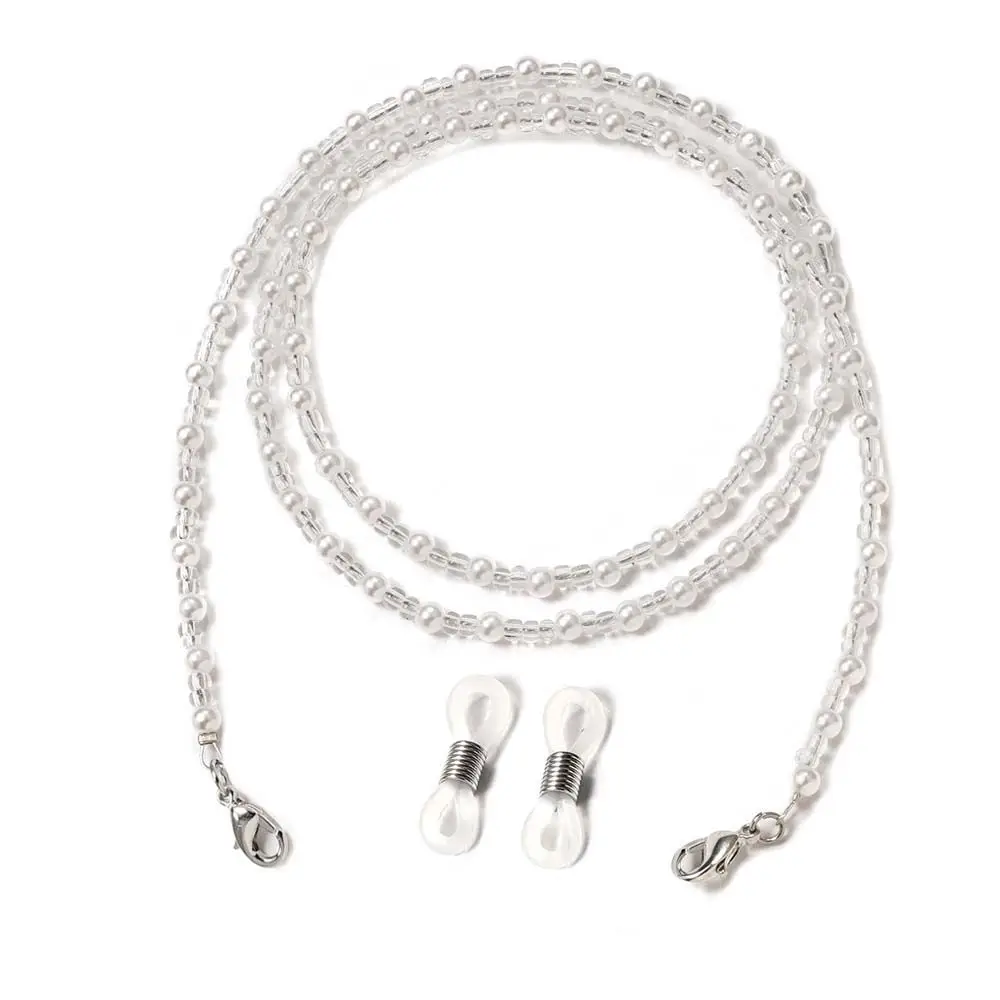 Pearl Eeyglasses Rope Crystal Neck Strap String Mask Lanyard Spectacle Cord Mask Chains Glasses Chains Beads Glasses Chain