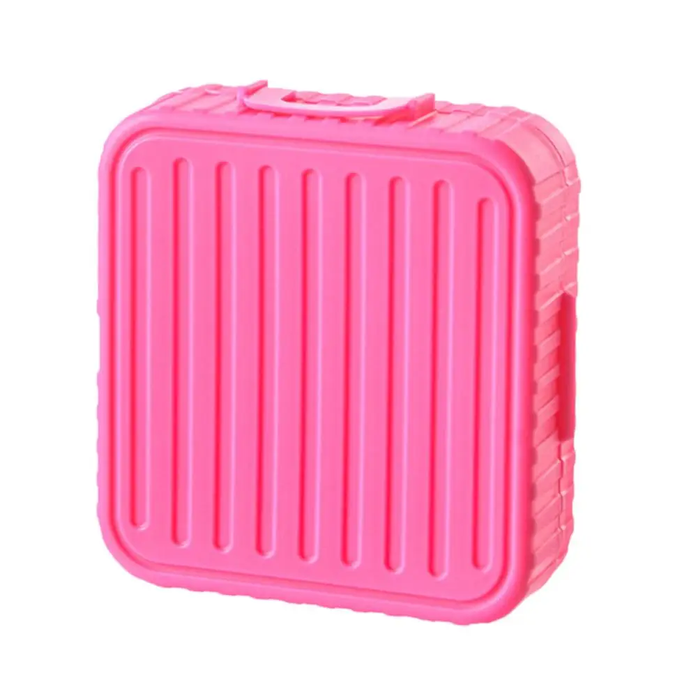 Portable Luggage Shape Powder Puff Storage Box Contour Cosmetic Beauty Air Wet Puff Smooth Cushion Facial Tools Dry X6W8