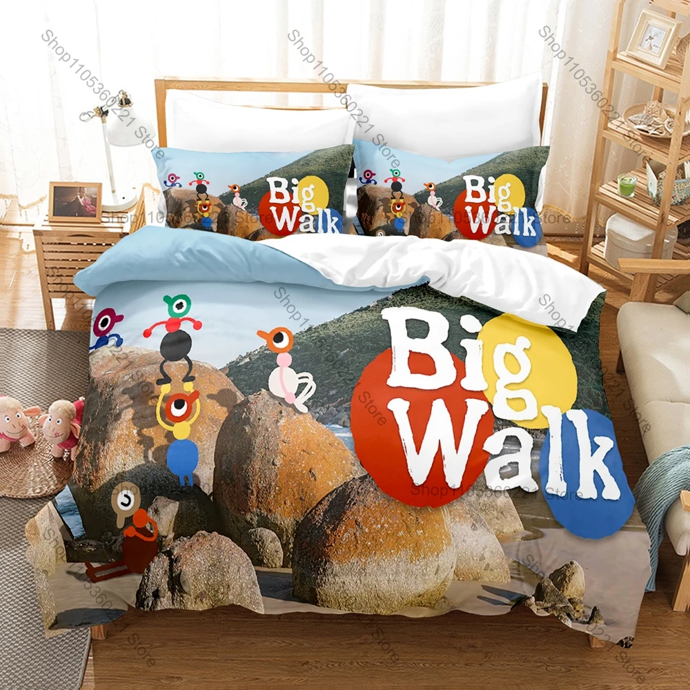 Big Walk Game Bedding Set Duvet Cover + 2 Pillowcases Polyester Soft Bedroom Decor Game Fans Home Textile Without Inner Filler
