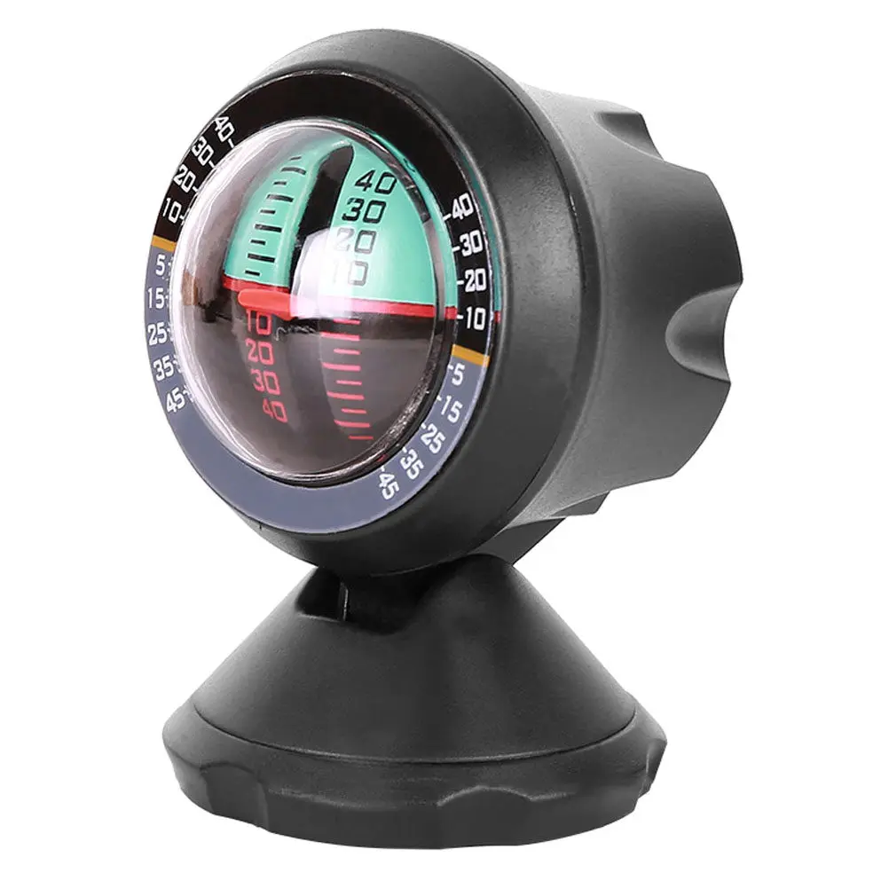 Car Inclinometer Slope Meter Vehicle Tilt Gauge Level Indicator for Driving Outdoor Biking Boating Measurement Multi-Functional