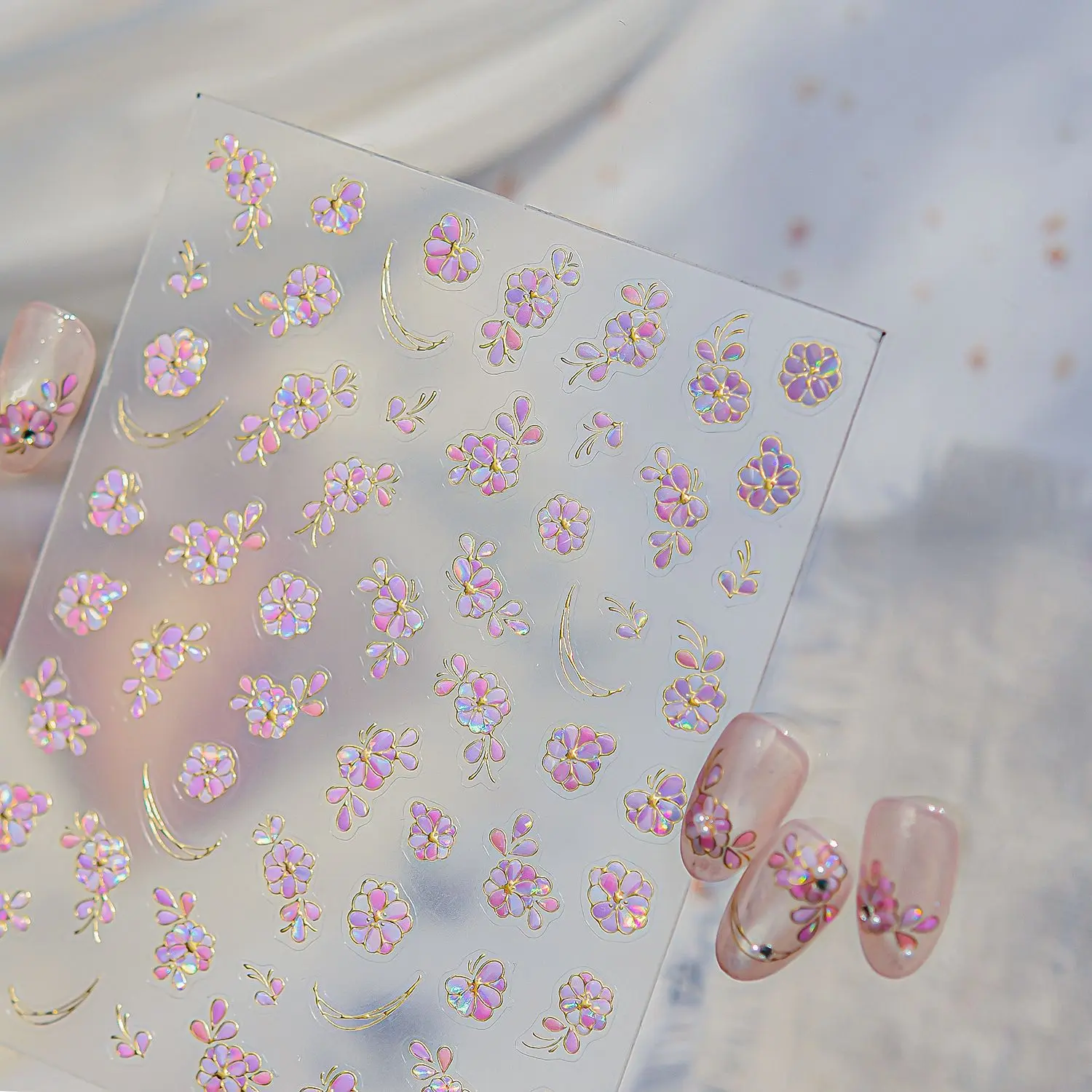 فلاش حالمة قليلا الطازجة الساخن ختم زهرة ملصقات الأظافر عالية الجودة 3D تصميم فن الديكور T-5477 #3