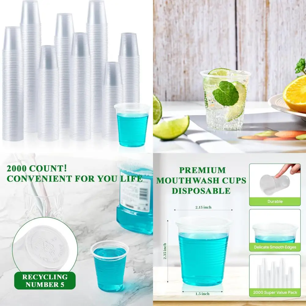 

3 Ounce Clear Plastic Cold Cups, Disposable Measuring Tasting Sample Cups for Mouthwash, Dessert, Shot Glasses, Small Plastic Cu
