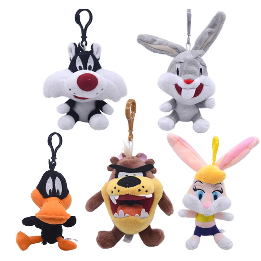Wholesale 30pcs/lot cute 4inch Space Jam A New Legacy James Stuffed Plush Toys Cartoon Animal Rabbit Duck Small Pendant
