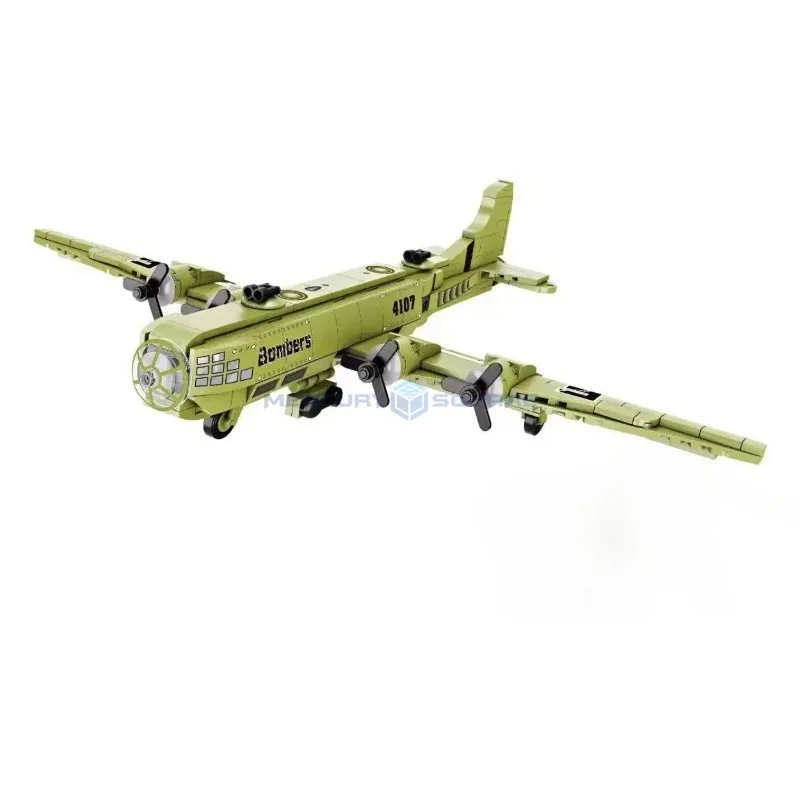 

B29 Bomber Fighter MOC FC4107 Battle Model Bricks Plane Transport Modern Military Building Blocks Intellectual Toy Gift Boys Kid