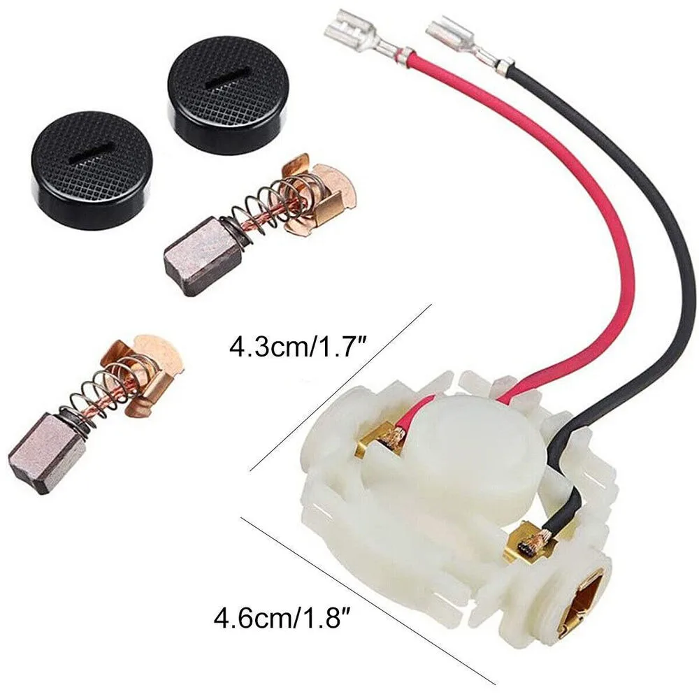 

5pcs/Set Durable Carbon Brush Holder Kit Metal Plastic Brush Holder + Caps Tool Accessories for Makita BGA450 BGA452 DGA452