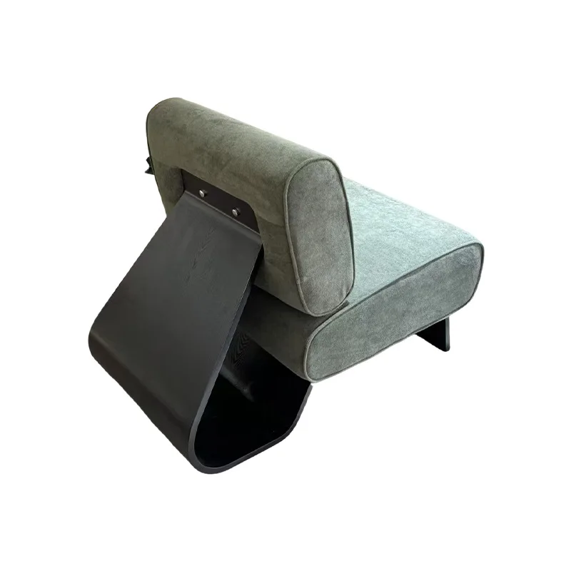 

Curved plate single leisure chair Designer hotel B & B reception and rest Sofa chair