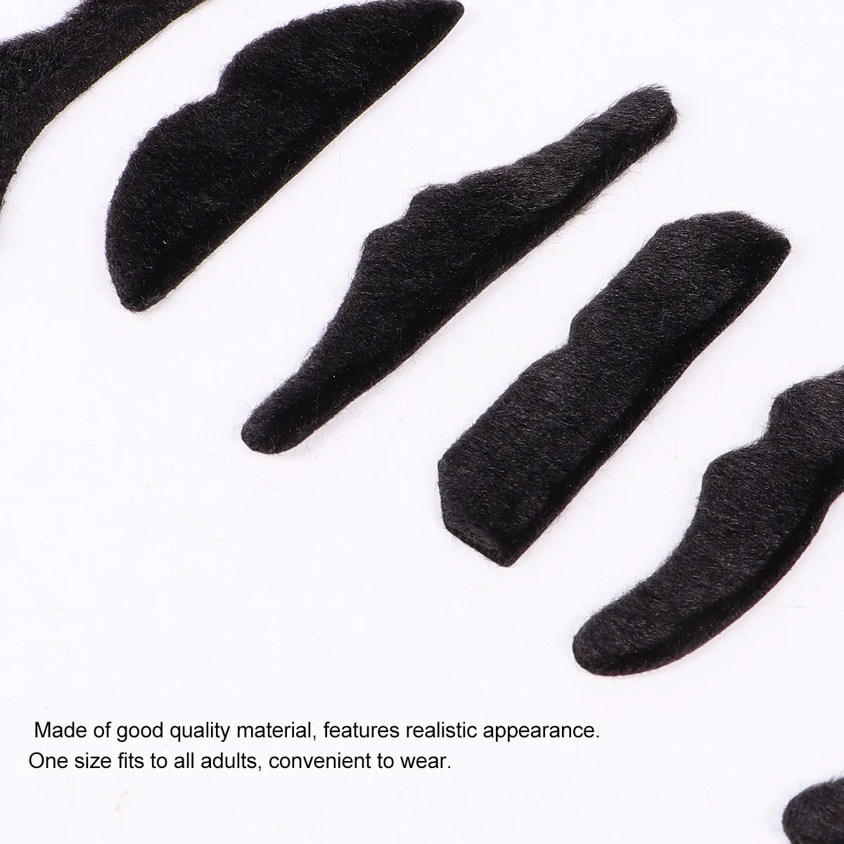 2Pcs Costume Beards Fake Moustach For Adult Mustache Set One Size Fits All Sturdy Adhesive Halloween