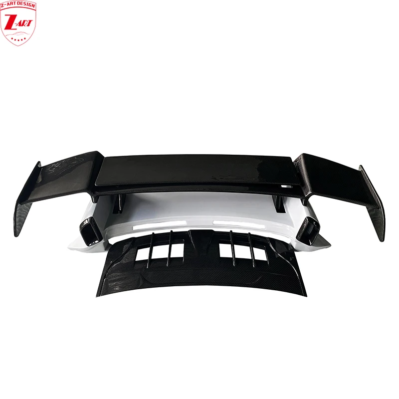 Z-ART 992 GT Street R Dry Carbon Fiber Rear Wing for Porsche 992 Dry Carbon Fiber Tail Wing for Porsche 911 2019+