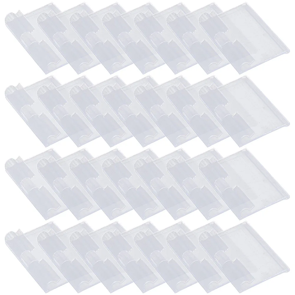 

50 Pcs Price Tag Holders Clear Display Shelf Accessories Supermarket Shop Label Sign Retail Store Storage Bins Durability